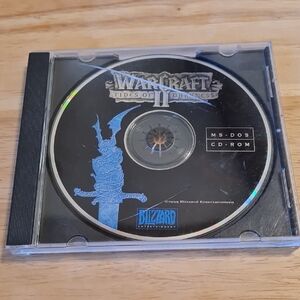 Blizzard Warcraft II: Tides of Darkness CD-ROM, Vintage/ Used 1990s